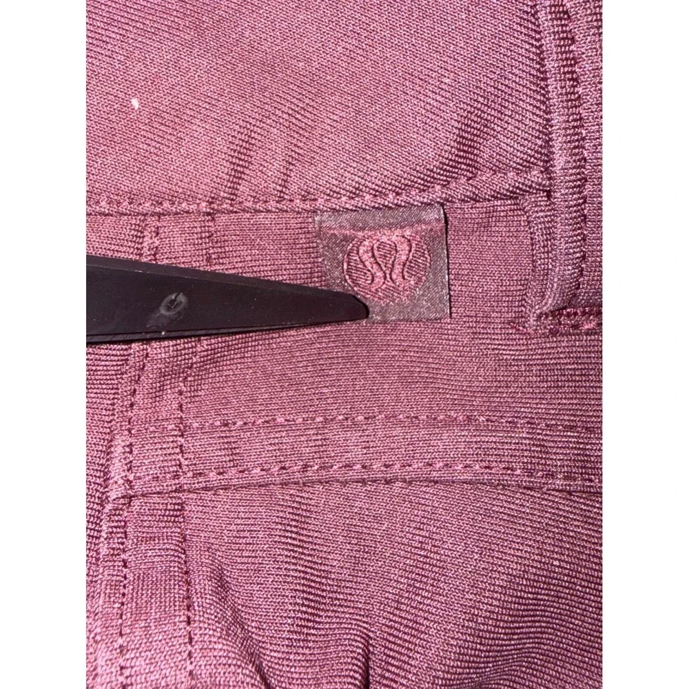 Lululemon ABC Pant‎ Slim Warpstreme Dark Red Maroon 5-Pocket Technical Pants 34